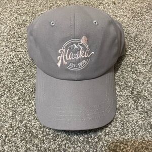 Gray Alaska Embroidered Cap